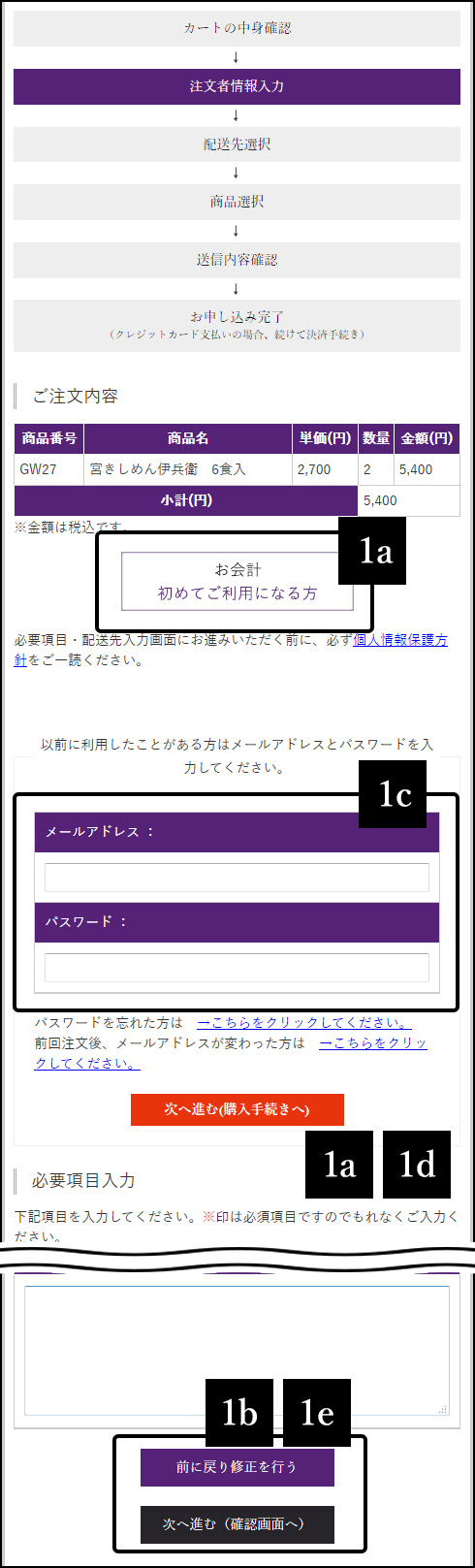 ご購入の手続き