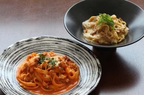 半生麺 カルボナーラ・えびトマトクリームきしめん詰合 2食入