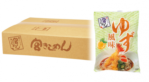 【夏季限定】ゆず風味きしめん　12食入（簡易段ボール箱入り）