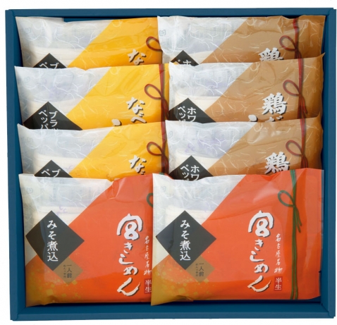 【冬季限定】鍋三種詰合(半生麺) 8食入