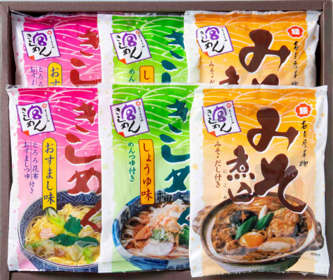 宮きしめん三種詰合　6食入